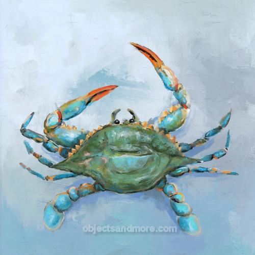 Blue Crab 39"x39 by CATHY WALTERS